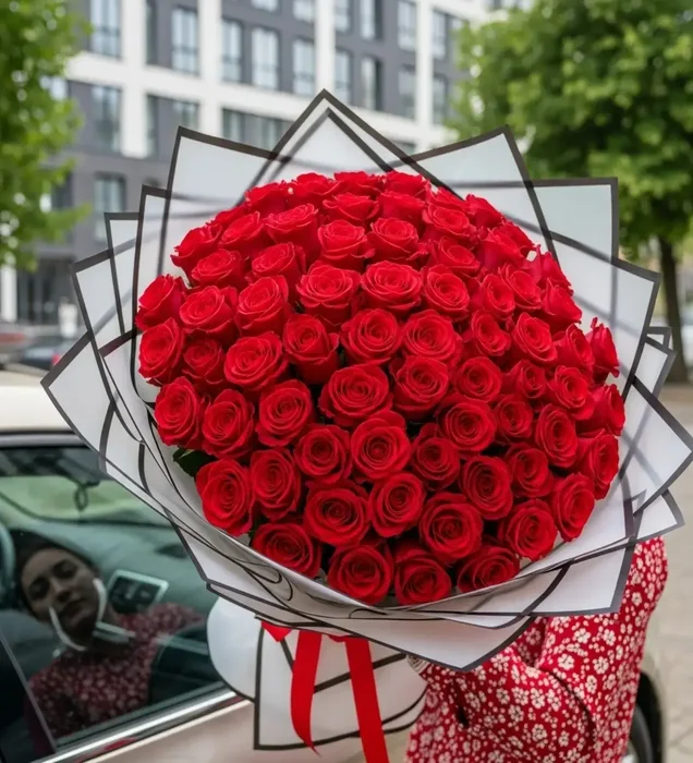 Passion Rouge 101 Gül Ekvator Kırmızı Gül Buketi