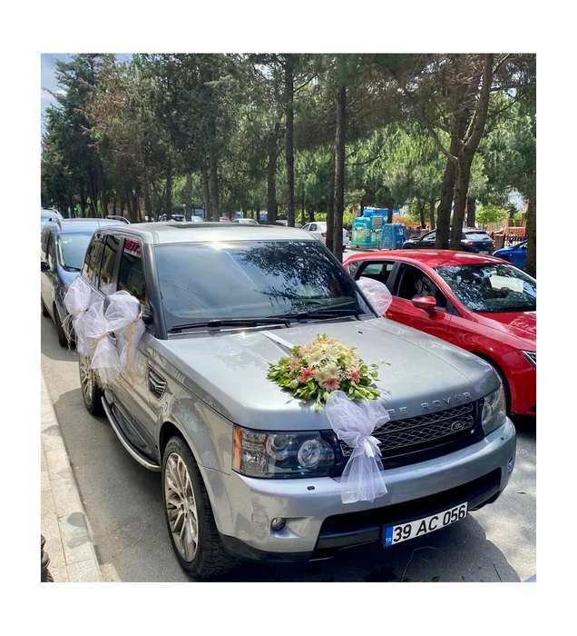 Modern Dokunuş Gelin Arabası Süslemesi