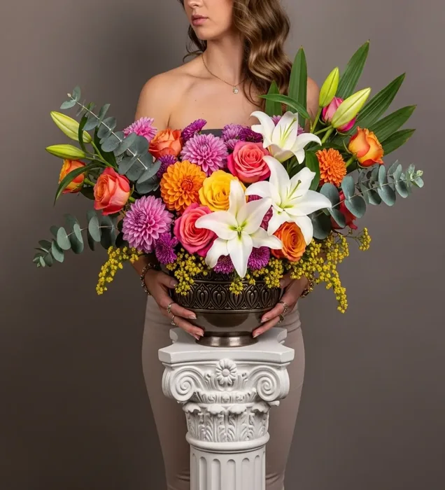 Majestic Bloom Vase Premium Caddebostan Çiçek Aranjmanı