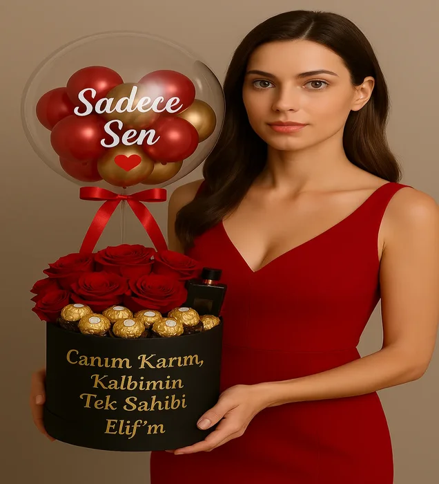 Evlilik Yıldönümüne Balon Kutusu