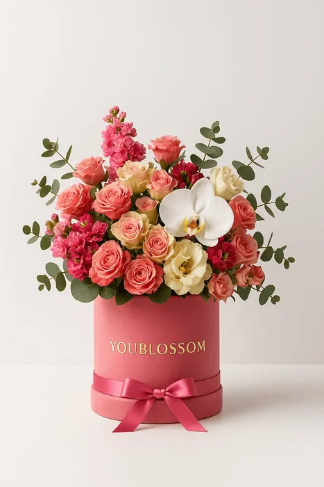 Pink Lisianthus Love Box