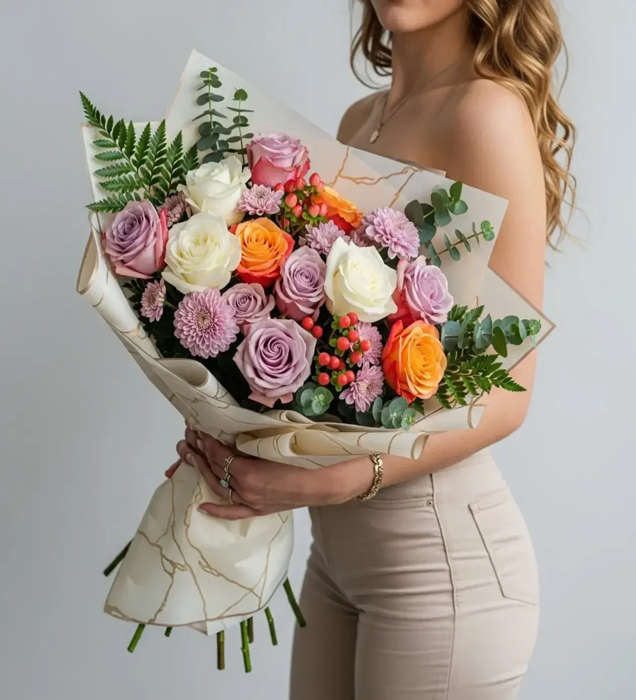 Golden Symphony Bouquet Premium Gül Buketi