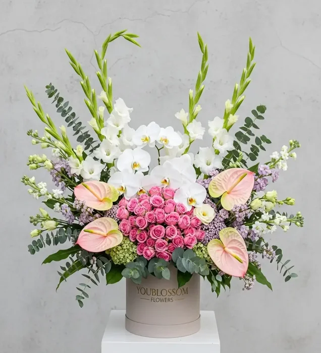 Royal Anthurium & Orchid Deluxe Çiçek Aranjmanı