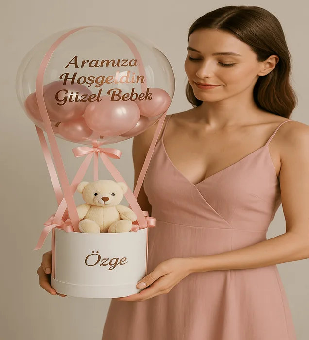 Aramıza Hoşgeldin Güzel Bebek Balon Kutusu