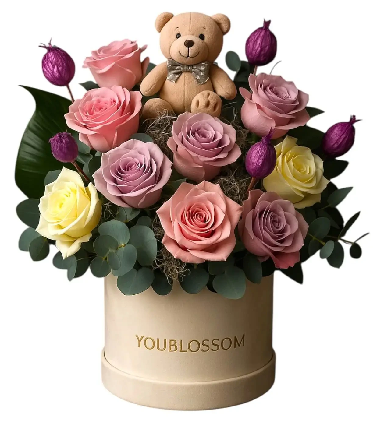 Sweet Colors Rose Arrangement