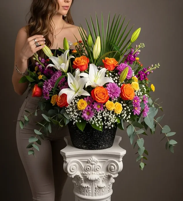 Imperial Elegance Vase Lüks Kadıköy Çiçek Aranjmanı