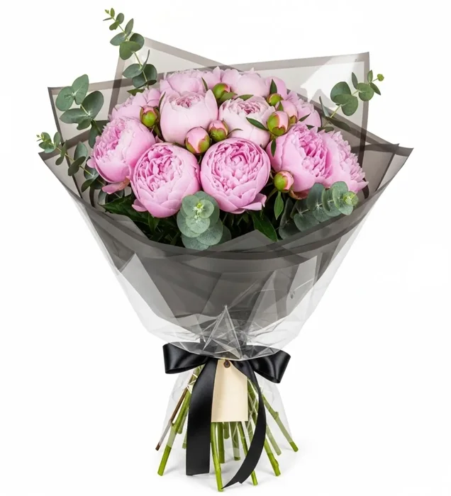Noble Pink Peony Bouquet