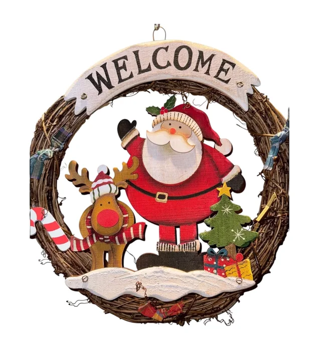 Christmas Tale Wreath Yılbaşı Kapı Süsü