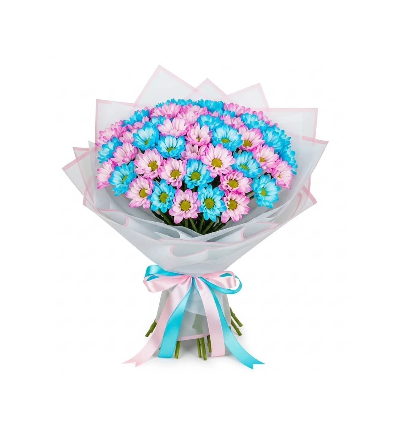 Rainbow Joy: Colorful Daisy Bouquet