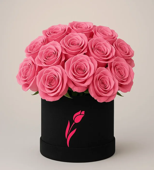 Elegant Touch Kutuda Pembe Güller