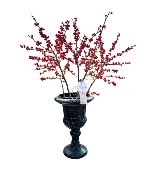 Yeni Yıl Çiçekleri: Ilex Crenata Aranjmanı