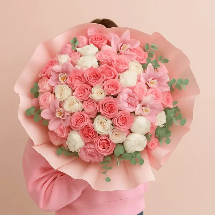 Pink Harmony Love Premium Çiçek Buketi
