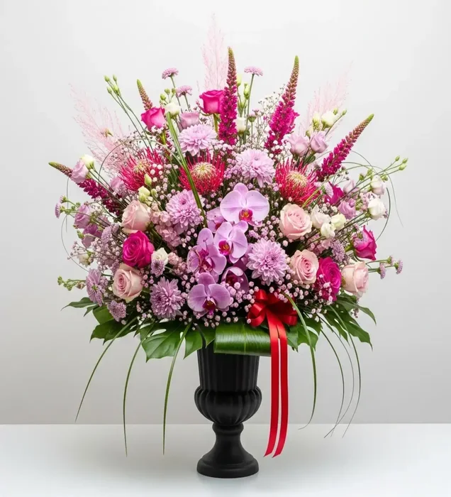Lüks Çiçek Aranjmanı: Orchid & Rose Grand Arrangement