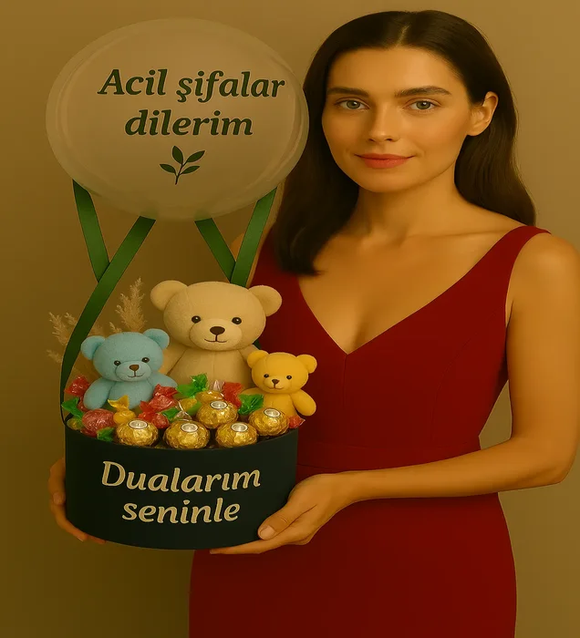 Geçmiş Olsun Hediyesi Balon Kutusu