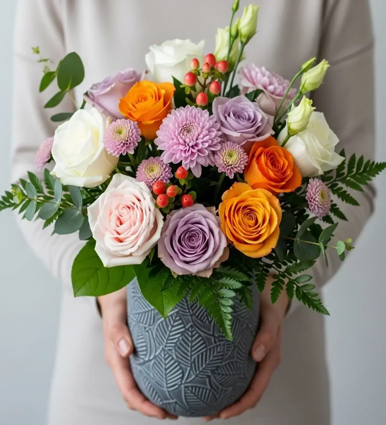 Aurora Harmony Vase Lüks Gül Aranjmanı