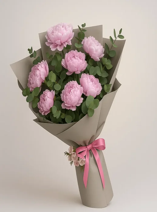 Elegant Pink Peony Bouquet