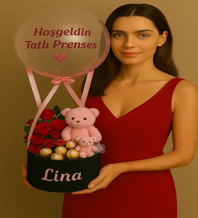 Hoşgeldin Tatlı Prenses Balon Kutusu