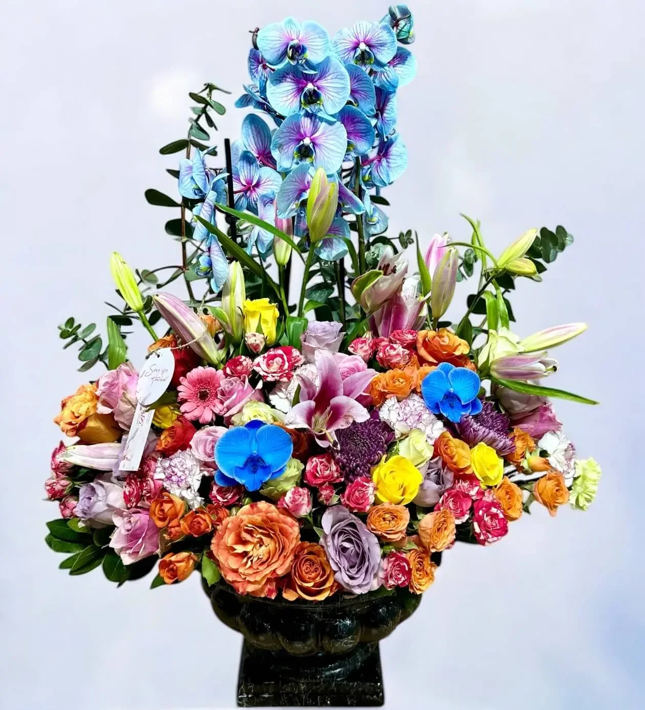 Rosaline Royal Deluxe Orchid & Rose Arrangement