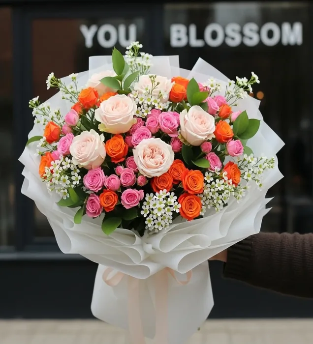 Colorful Elegance Premium Gül & Çardak Gül Buketi