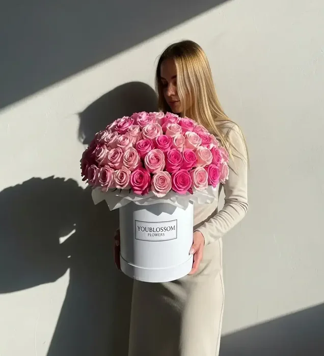Rosé Éternelle Deluxe 101 Pembe Gül Kutusu