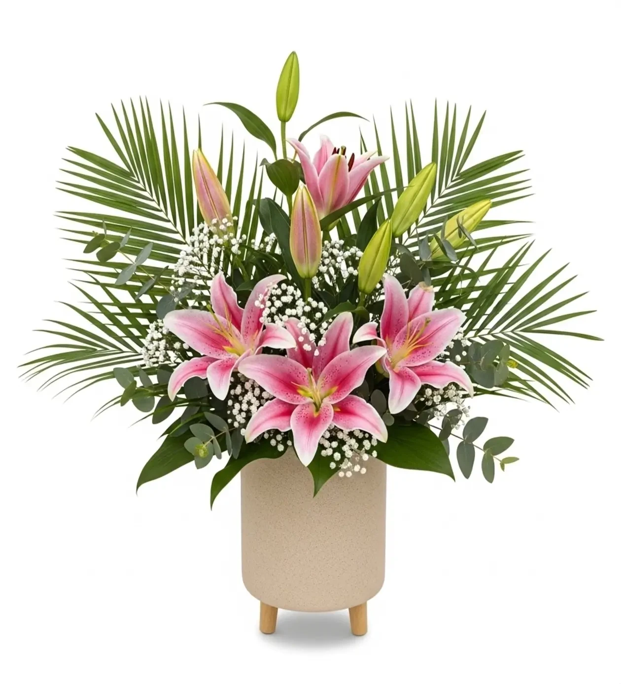 Natural Freshness Pembe Lilyum Aranjmanı