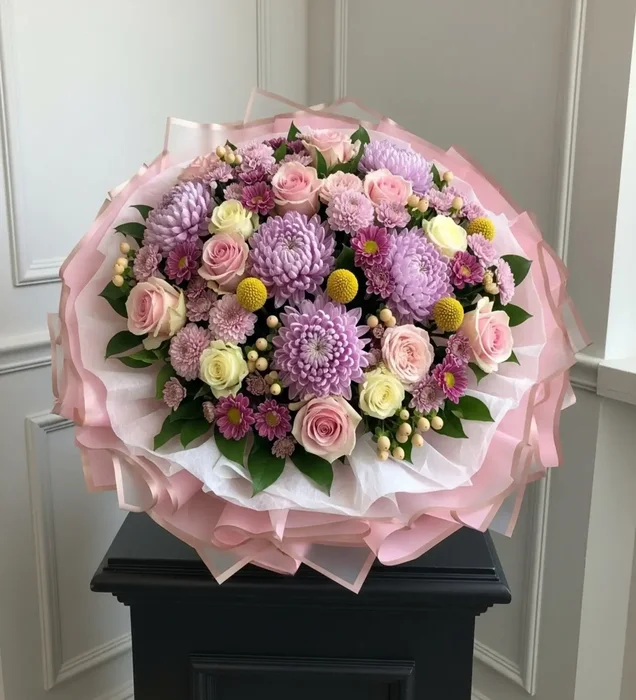 Pastel Dream Lila Anastasia & Gül Buketi