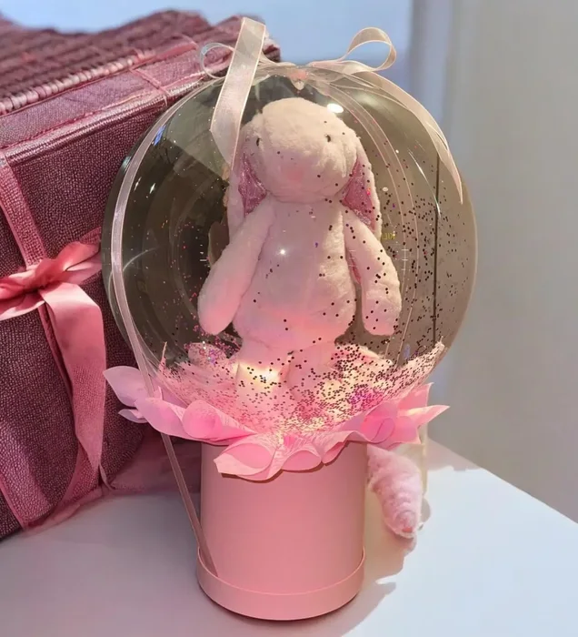 Romantik Tavşan Balon Kutusu