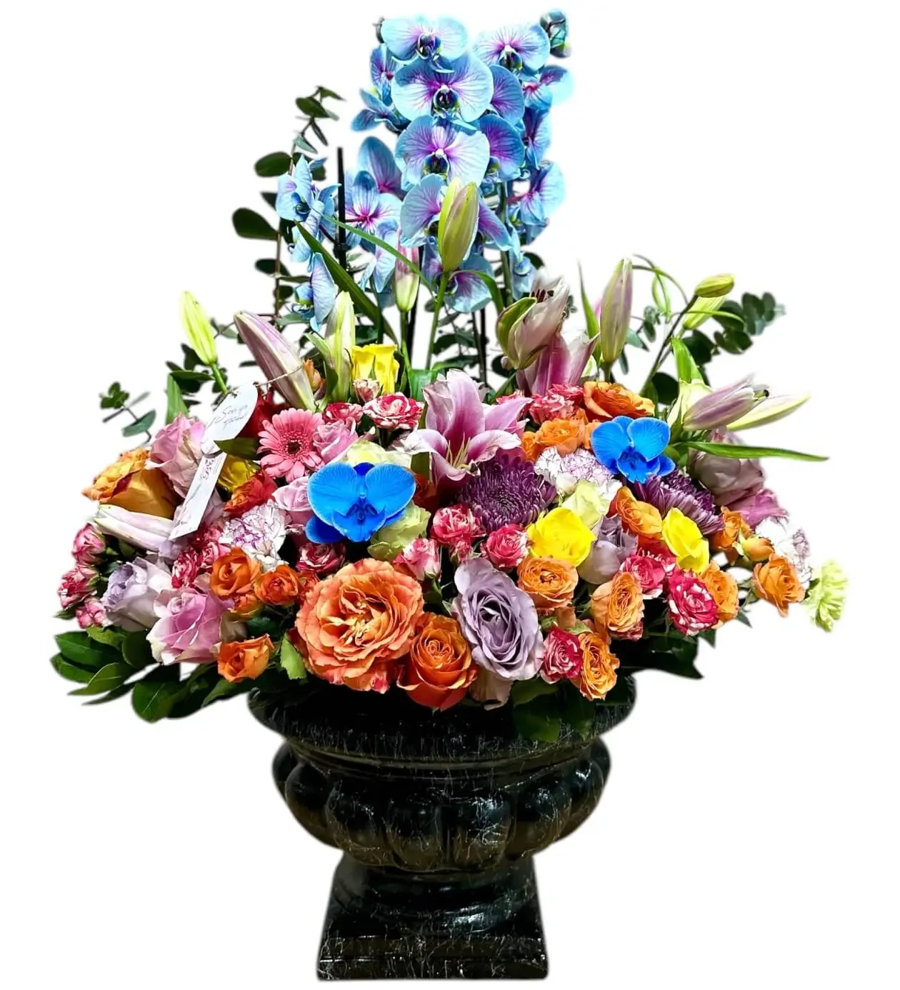 Rosaline Royal Deluxe Orchid & Rose Arrangement