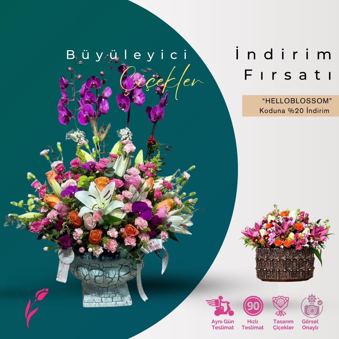 Lüks çiçek koleksiyonu: El yapımı aranjmanlarla sevdiklerinizi mutlu edin.